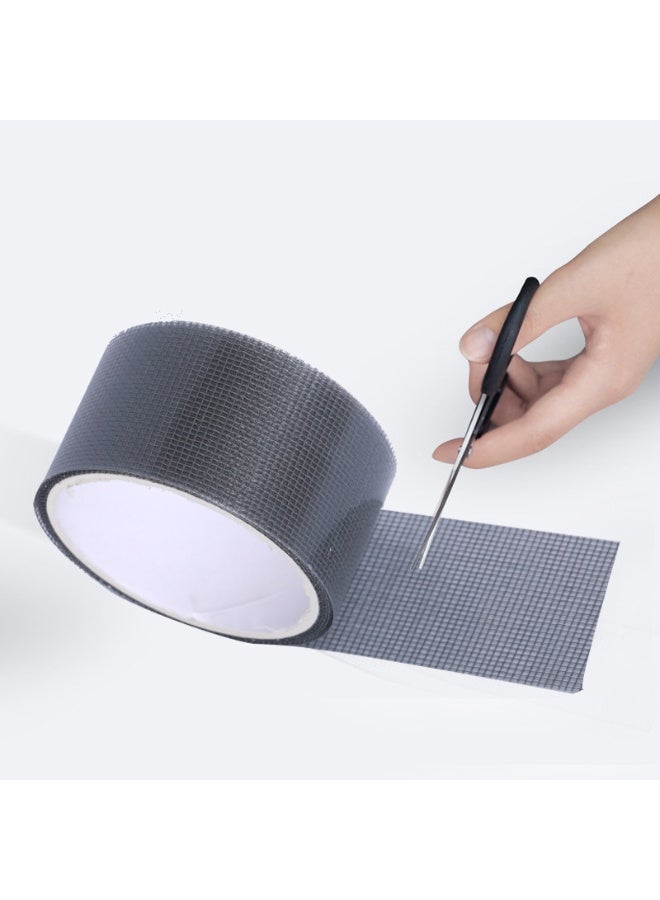 هومستر دعم إصلاح نافذة الشاشة الشفافة لأفلام PCS، شريط نافذة الشاشة ذاتية اللصق، مادة لاصقة قوية، طاردة للبعوض والحشرات، لفافة ثقب، دعم إصلاح شبكة الشاشة المنزلية، مناسب لنوافذ عادية/سلكية فولاذية/شاشة ثقب غير مرئية، قطع حر، معدل استخدام مرتفع (أسود، 5 سم × 2 م) - Image 4