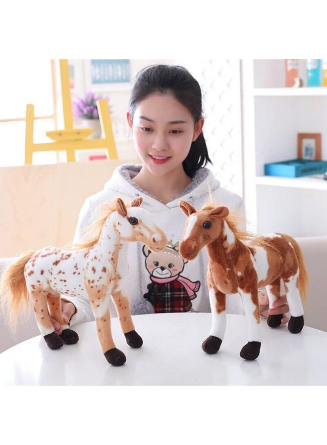 Tickles Soft Stuffed Plush Horse Toy For Kids (Size: 30 Cm Color: Brown And White)  - Image 3