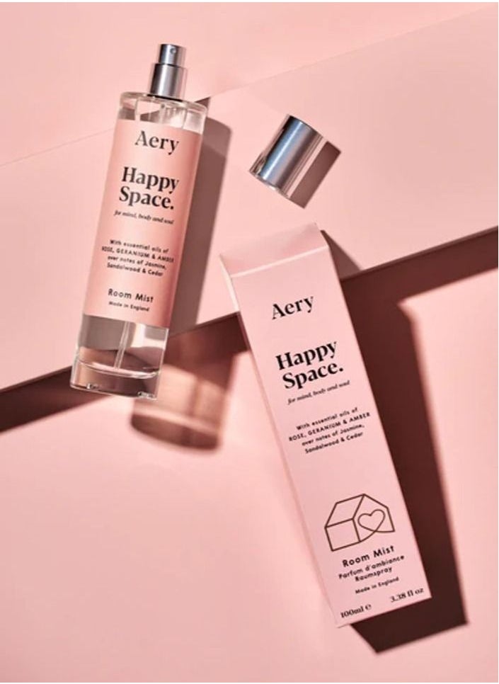 Aery Living Happy Space Room Spray  Rose Geranium And Amber  - Image 2