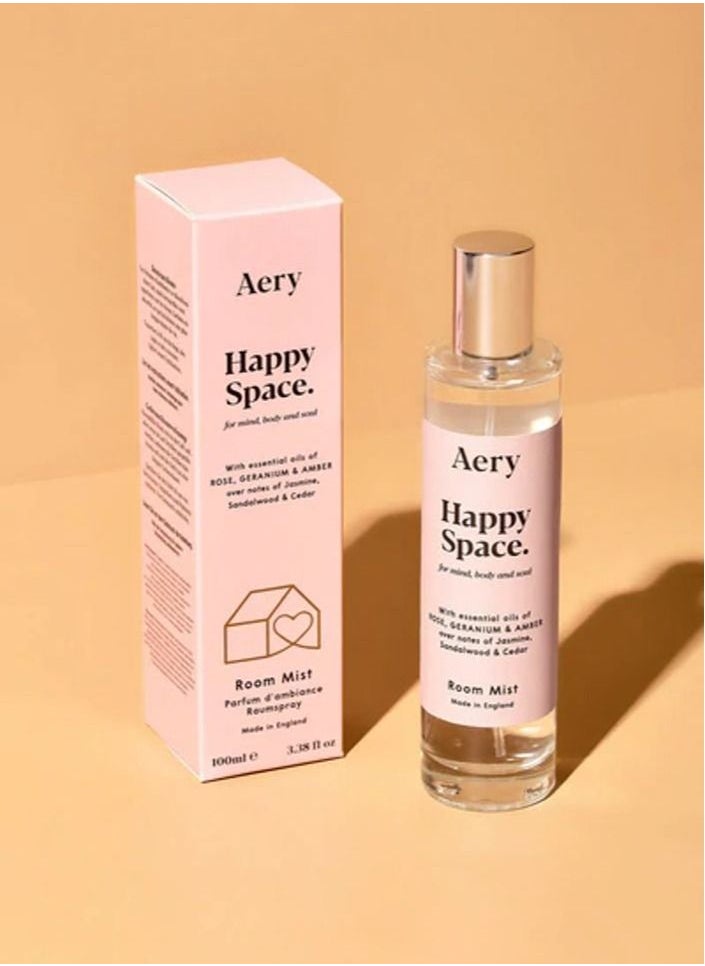 Aery Living Happy Space Room Spray  Rose Geranium And Amber  - Image 3