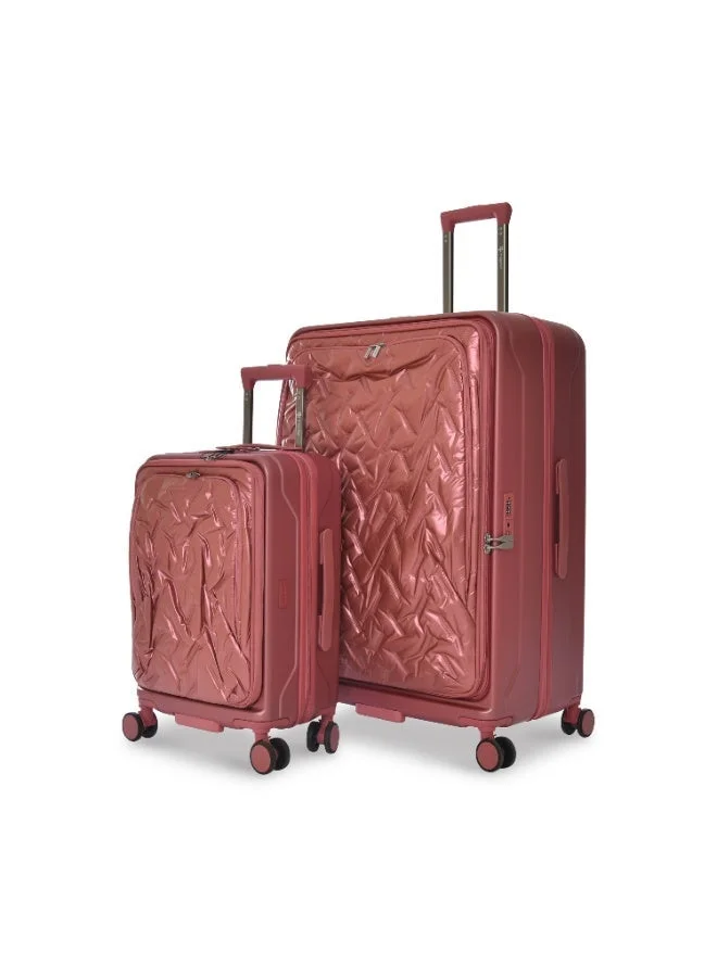 ماجلان طقم شنط سفر صلب من ماجلان بعجلات – قطعتان