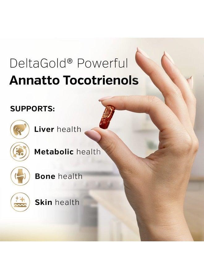 Sunergetic - Premium Annatto Tocotrienol Supplement Vitamin E Tocotrienols With Deltagold Tocotrienols Vitamin E 300 Mg Supports Liver Immune & Heart Health Delta + Gamma Tocotrienols (30 Liquid Capsules) - Image 1