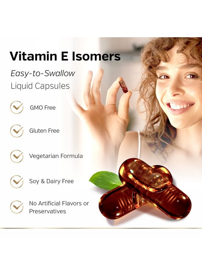 Sunergetic - Premium Annatto Tocotrienol Supplement Vitamin E Tocotrienols With Deltagold Tocotrienols Vitamin E 300 Mg Supports Liver Immune & Heart Health Delta + Gamma Tocotrienols (30 Liquid Capsules) - Image 1