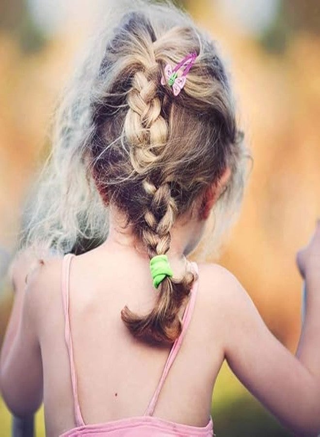 Kalaneet Small White Rubber Bands Hair Ties Ponytail Holders for Girls Kids Baby Girls 100 pcs - Image 5