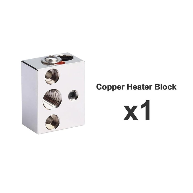 كتلة سخان نحاسية مطلية ملحق طابعة ثلاثية الأبعاد عالية الحرارة كتلة مطلية 1 - Image 3