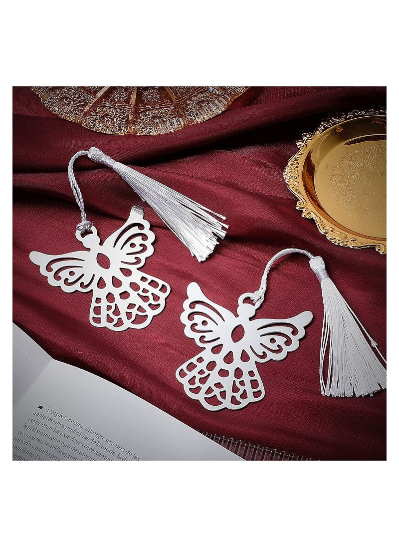 Generic - 10 Pack Metal Wing Bookmarks with Elegant Tassels for Reading and Gifting - Image 1