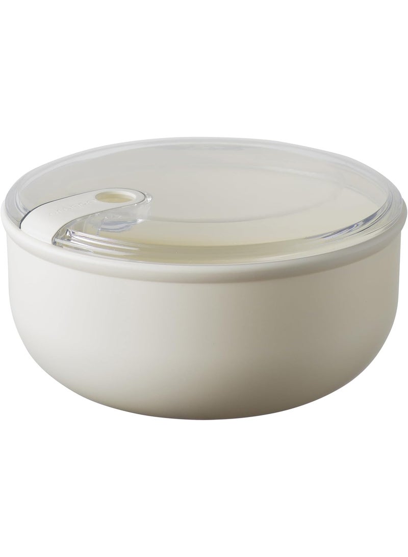 أومادا صندوق غداء دائري محكم الإغلاق مع غطاء شفاف، خط سحب للصندوق، سعة 1.8 لتر، ألوان متنوعة - Image 1