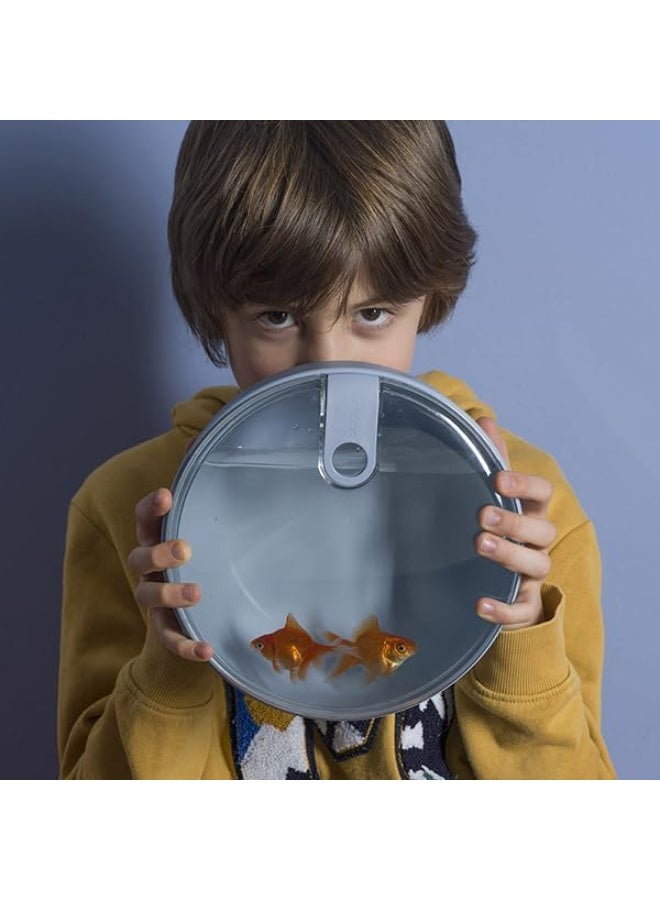 أومادا صندوق غداء دائري محكم الإغلاق مع غطاء شفاف، خط سحب للصندوق، سعة 1.8 لتر، ألوان متنوعة - Image 5