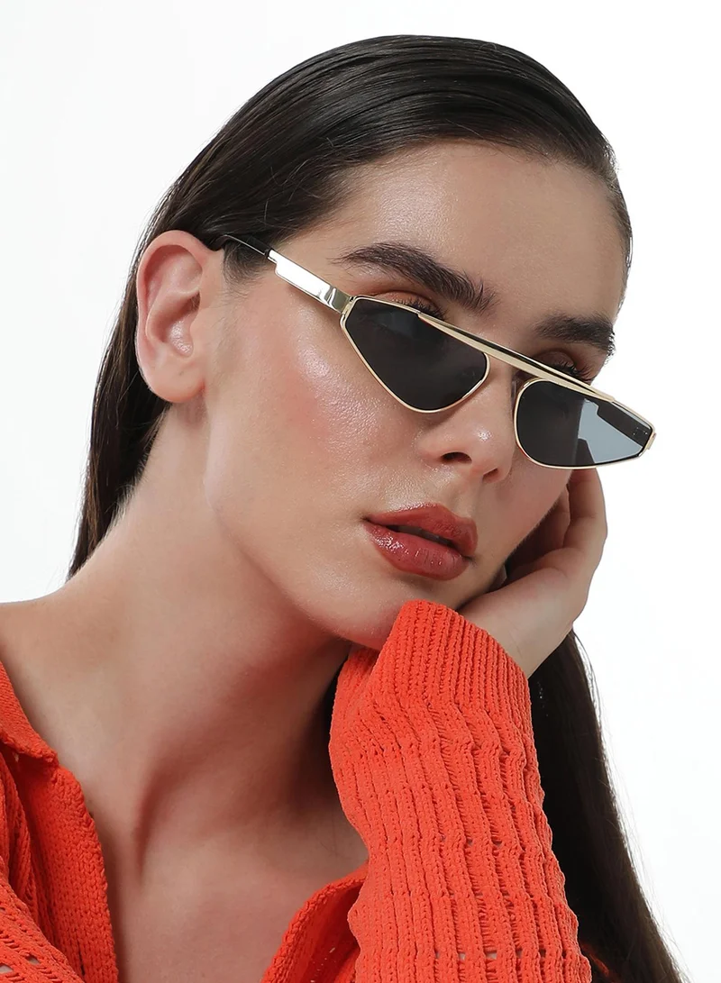 Haute Sauce The Swish Cateye Sunglasses - Midnight Black