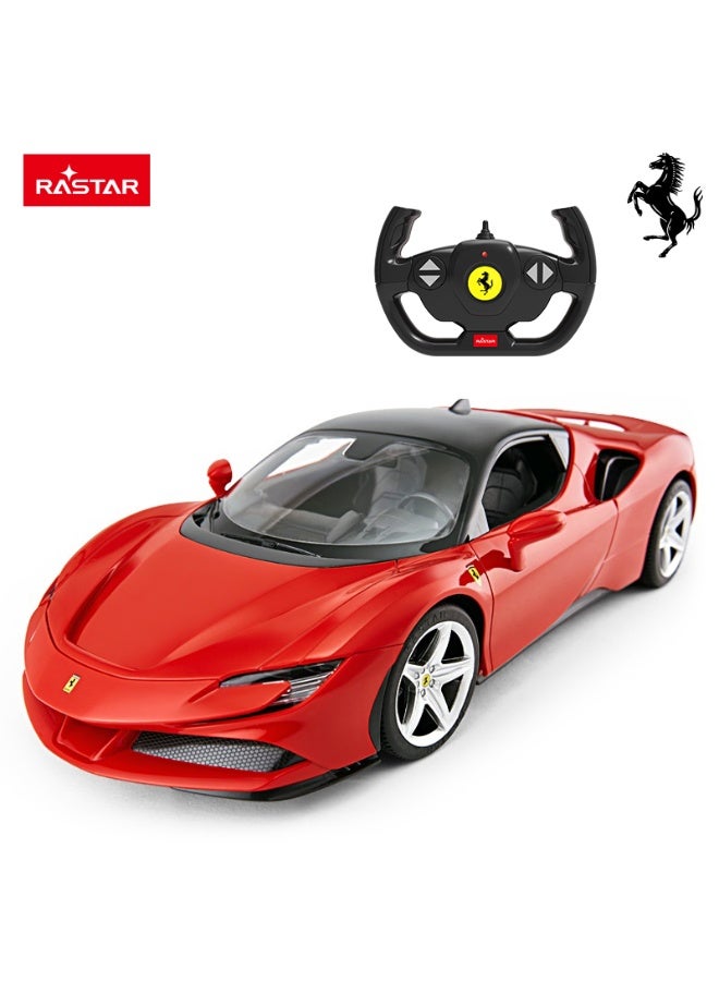 RASTAR Remote Control Car, 1:14 Ferrari SF90 STRADALE Hobby RC Cars with LED Headlamps and Taillights, Four Open Design Toy Car for Boys Age 8-12 - Image 5
