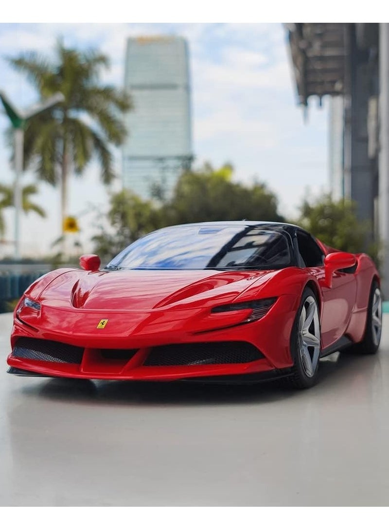 RASTAR Remote Control Car, 1:14 Ferrari SF90 STRADALE Hobby RC Cars with LED Headlamps and Taillights, Four Open Design Toy Car for Boys Age 8-12 - Image 4