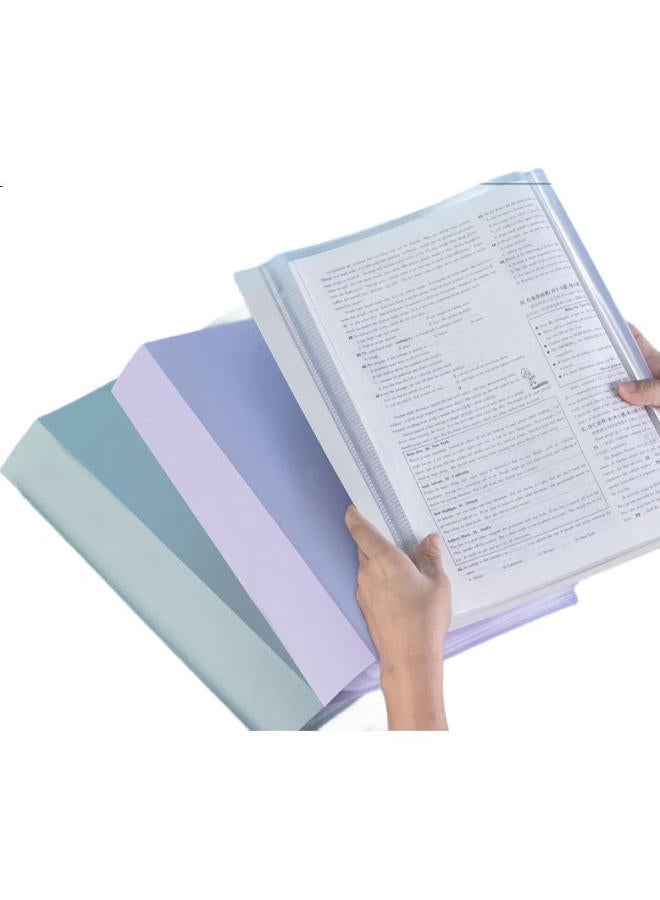 Deli A4/80-Page Morandi Color Document Folder, Certificate Collection Folder, Prenatal Checkup Report Organizer, Pregnancy Checkup Organizer, Sheet Music Folder 72675, Random Color - Image 3