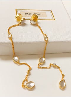 Miu Miu Engraved logo tassel drop earrings  - Image 2