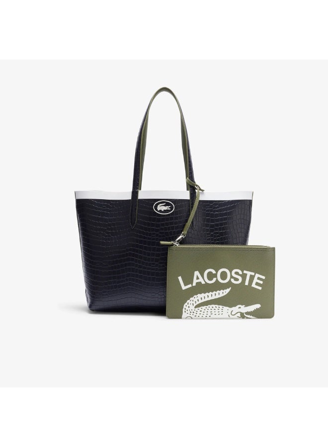 لاكوست حقيبة لاكوست آنا ذات الوجهين مع جيب - Image 1