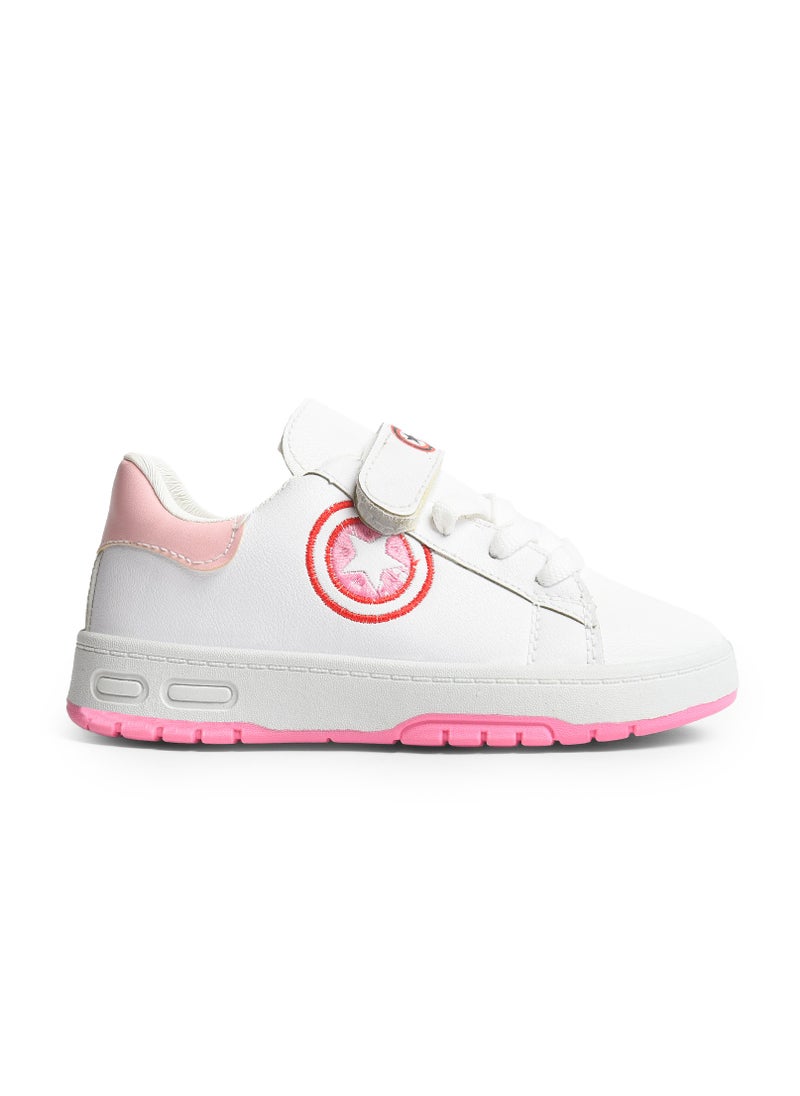 Desert Trendy Unisex Kids Leather Velcro Sneakers –  Emborioed Design  - Image 1