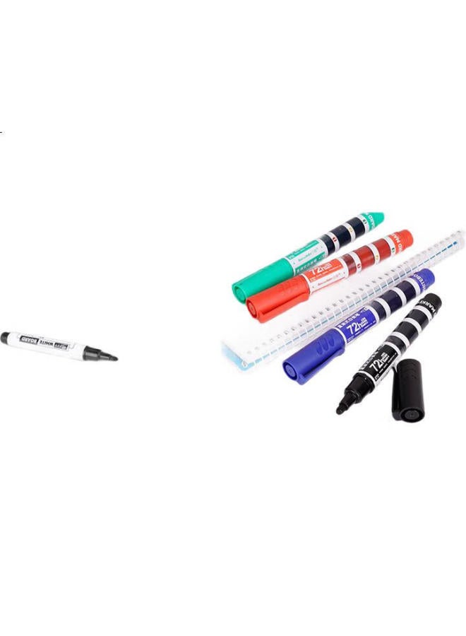 Snowhite Wb588 Large Capacity Liquid Whiteboard Marker, Easy To Erase, Office Supplies Meeting Marker Pen, 8-Pack Green - Image 3