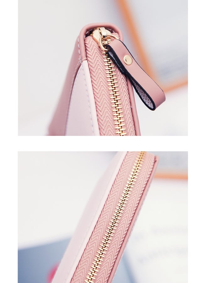 Women's Contrasting Color Design Wallet, Ladies Multi-compartment Card Holder Coin Purse Passport Bag, Tassel Clutch Bag Handbag Tote Bag for Girls/College Students/Teenager/Youth - Image 4