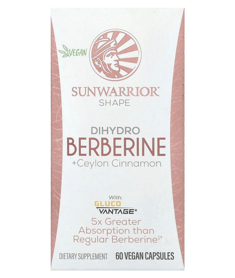 Sunwarrior Shape Dihydro Berberine + Ceylon Cinnamon 60 Vegan Capsules