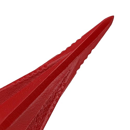ZEONHAK 4lbs Diamond Wood Splitting Wedge - 4-Direction Steel Splitter for Wood, 2 PCS, Red - Image 3