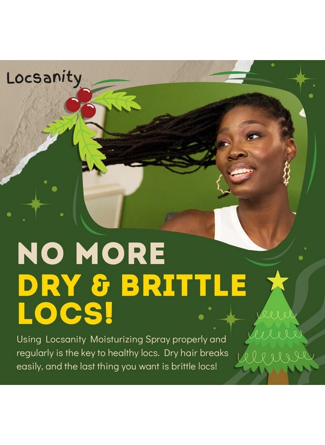 Locsanity - Locsanity Daily Moisturizing Refreshing Spray for Locs, Dreadlocks - Rose Water and Peppermint Hair Scalp Moisturizer, Dreadlock Spray - Natural Loc Care and Maintenance (8oz) - Image 1