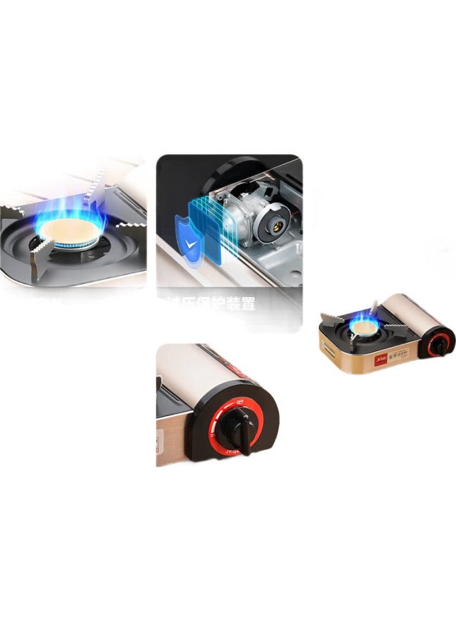 Jinyu Mini Portable Gas Stove, Outdoor Camping Stove, Compact Gas Cooker, Camping Burner - Image 1