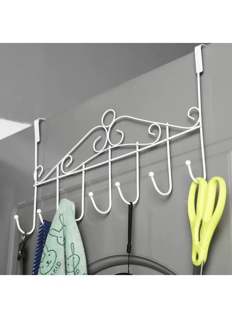 Y&D Bag Towel Coat Clothes Hat Over Door Hanger 7-Hook Bathroom Hanging Rack Holder  - Image 5