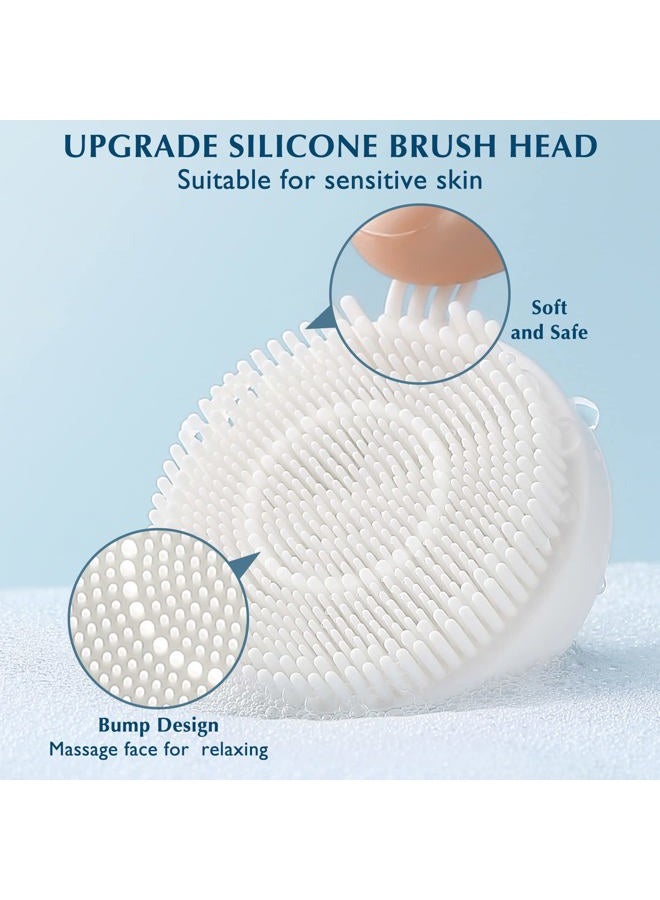 COSLUS Facial Cleansing Brush Face Scrubber: 3in1 JBK-D Electric Exfoliating Spin Cleanser Device Waterproof Deep Cleaning Exfoliation Rotating Spa Machine - Electronic Acne Skin Wash Spinning System - Image 3