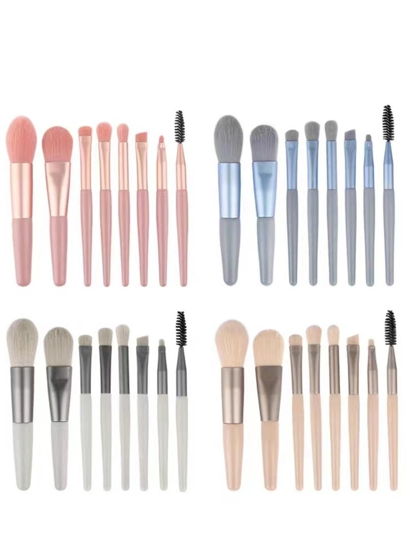MIRFA 08 - PCS Makeup Brush Set, Professional Premium Synthetic Makeup Brushes, Eyeshadows, Foundation Powder High Light Blushes, Makeup Brush Set with Matte Plastic Handle and Bag for women beauty  - Image 4