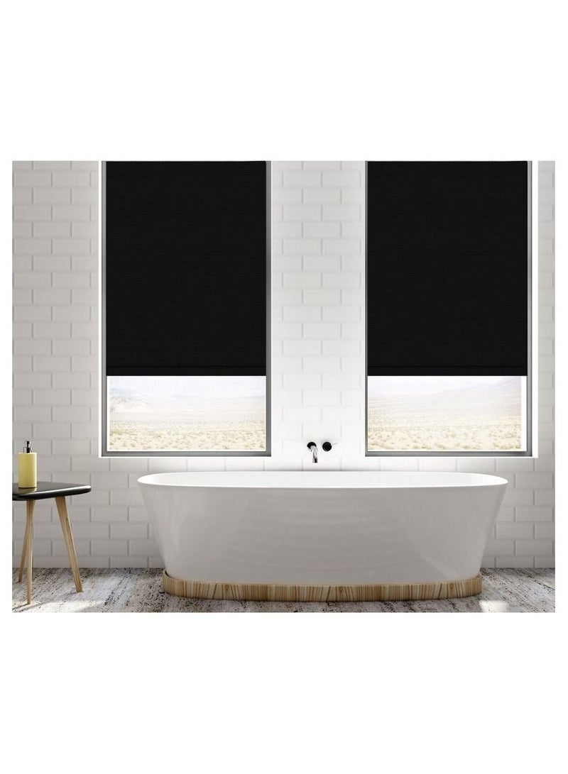 Home Gallery Sunlight roller blinds Half Shading 200*200 cm Black - Image 1