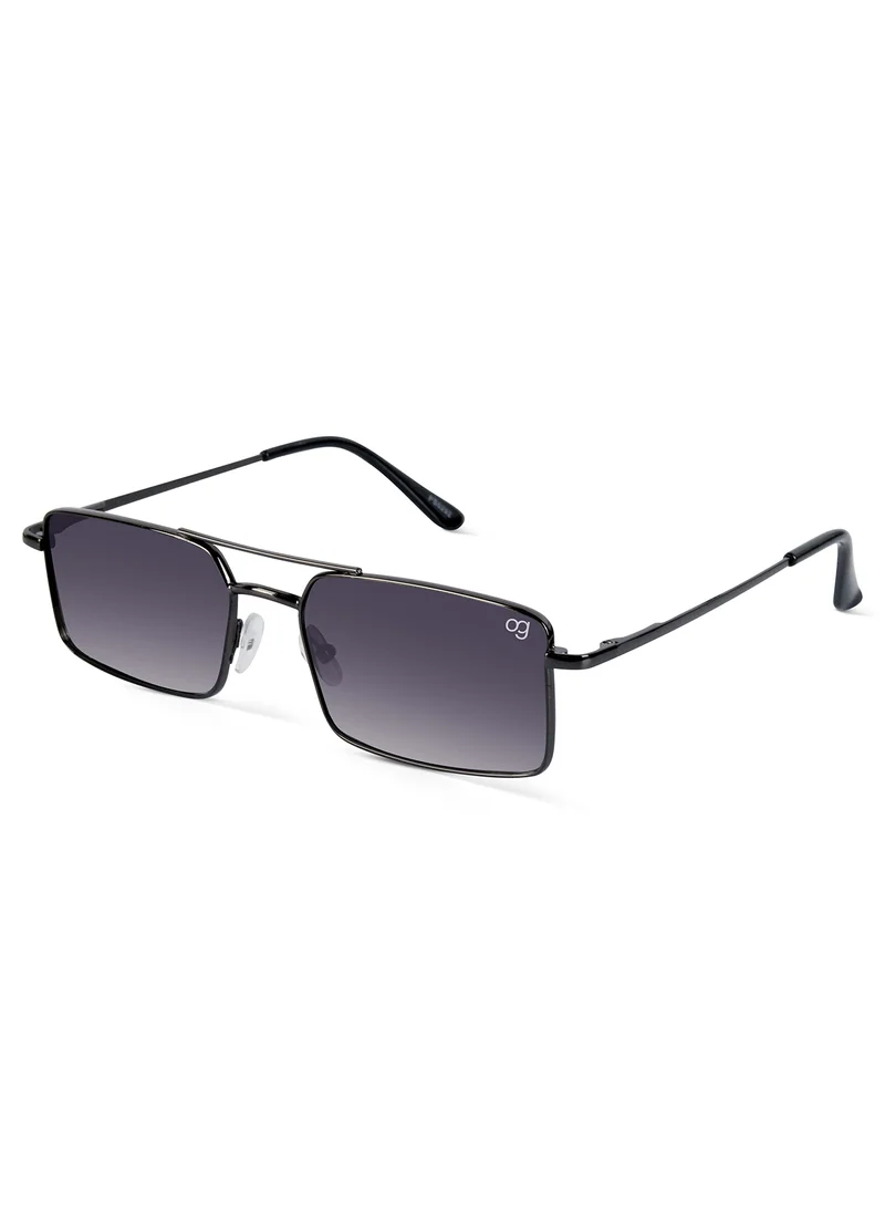 Woggles Uv-Protected Copper Rectangle Sunglasses