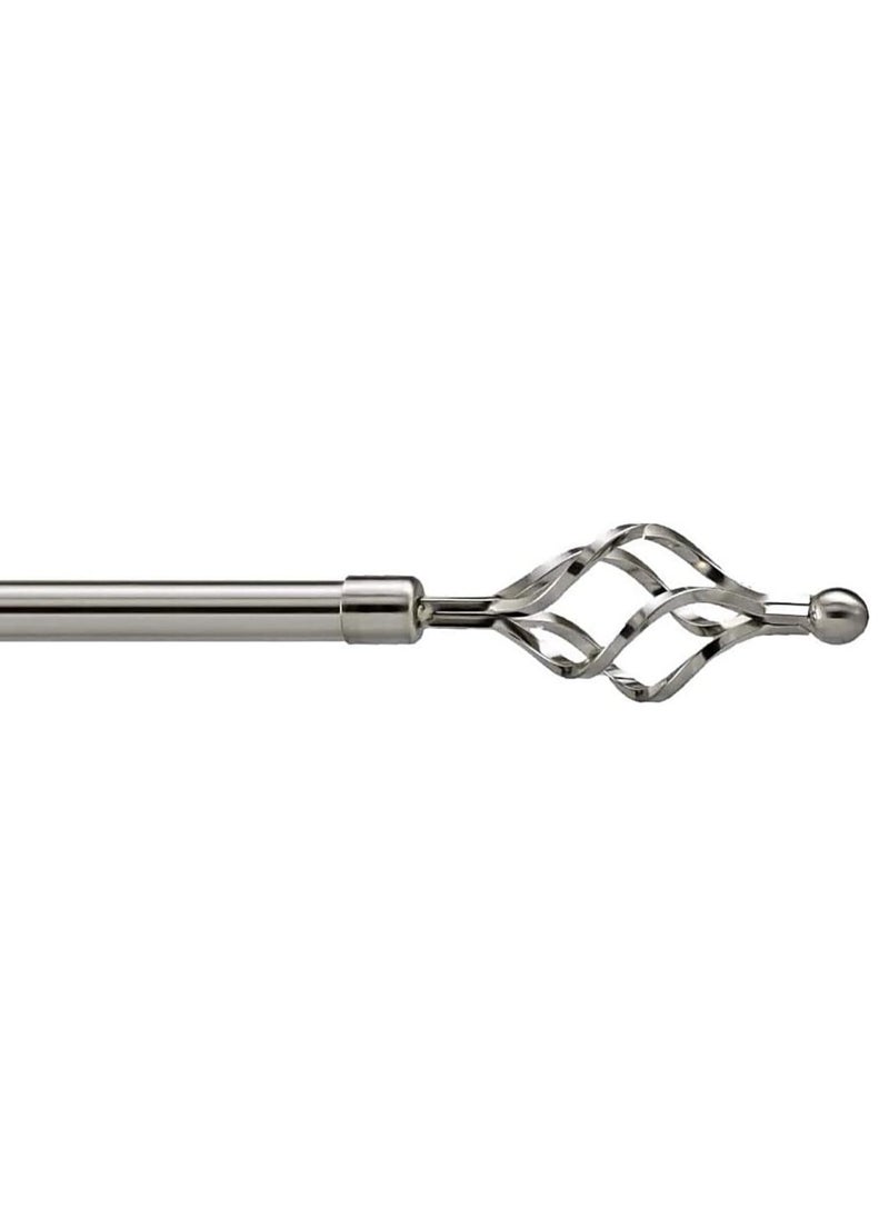 DubaiGallery Adjustable Curtain Rod Single Pole  - Image 2