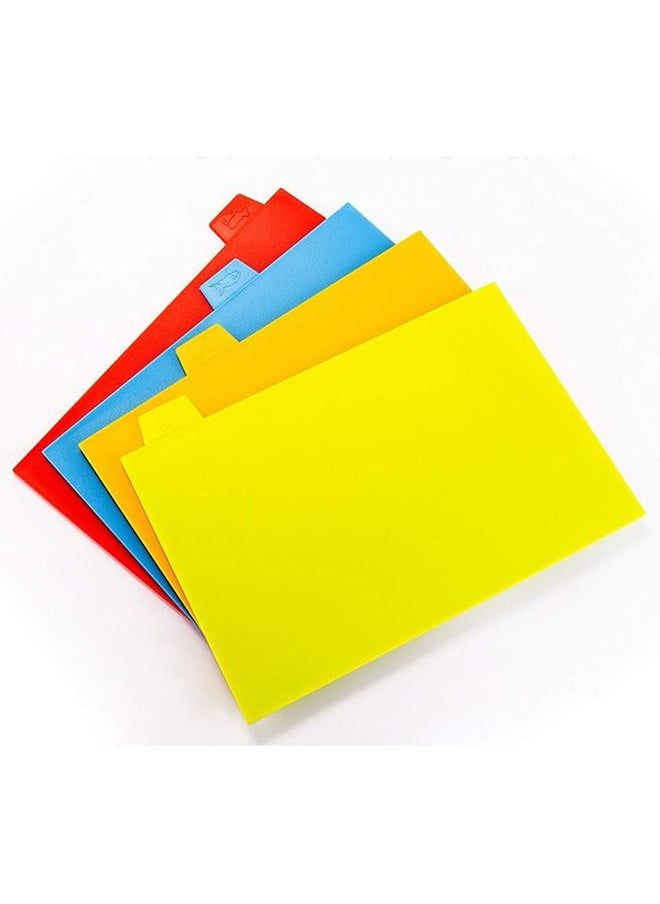 Arabest Cutting Board Set of 4, Plastic Non-slip Chopping Board with Stand, Color Coded Durable Boards with Icons for Food Safety in Space Saving Storage Case  - Image 4