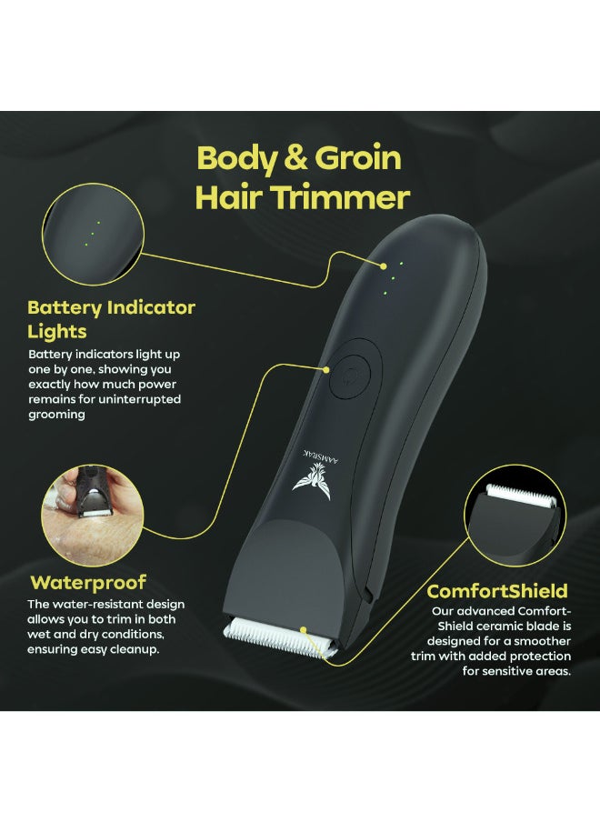 Grooming Hair Trimmer for men | Waterproof, Skin safe | Zero Gapped, Beard Trimmer For Men | Nose, Ear, Body, Balls, Trimmer Cordless, Electric Shaver, Long Battery, Including 2X Guided Combs - pzsku/ZD48BF178E235628702D9Z/45/_/1736163028/36eae42b-b4e2-46b5-8ca1-1fa4613c5afe