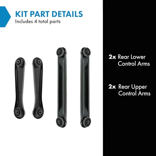 TRQ Rear Control Arm Set Compatible with 1998-2011 Ford Crown Victoria Lincoln Town Car Mercury Grand Marquis - Image 2