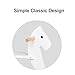KRAND Wooden Rocking Horse Baby Ride On Toy for Toddlers Solid Wood Classic Design with Comfortable Pedal and Safe Backrest Ideal Gift for Kids Classic White - Image 4