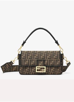 Fendi Rx Baguette Brown FF jacquard fabric bag  - Image 1