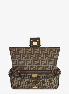 Fendi Rx Baguette Brown FF jacquard fabric bag  - Image 4