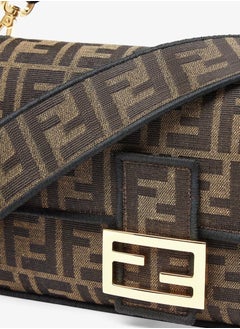 Fendi Rx Baguette Brown FF jacquard fabric bag  - Image 5