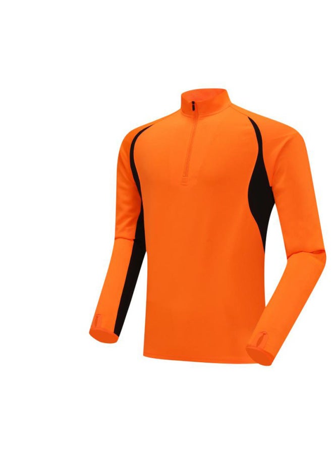 Children's Football Uniforms Sports Suits Autumn And Winter Long-sleeved Half-zip Training Suits Adult Football Uniforms Team Uniforms