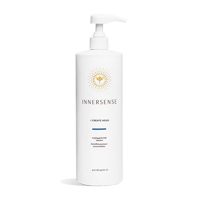 INNERSENSE Organic Beauty  Natural I Create Hold Styling Gel  NonToxic CrueltyFree Clean Haircare Pump Bottle 32 fl oz  946 ml