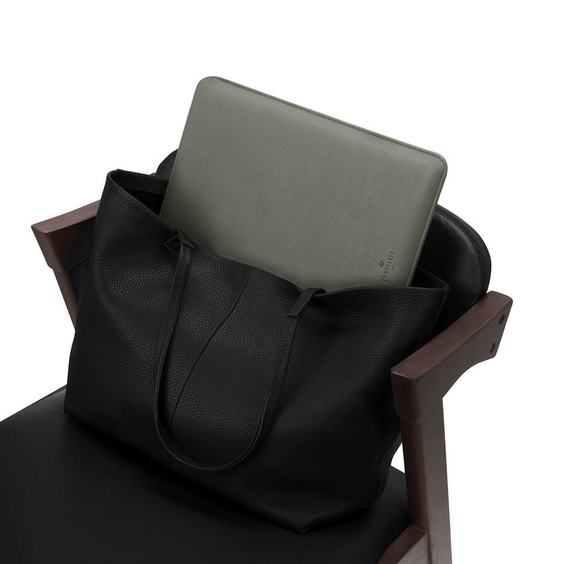 Comfyable Laptop Sleeve 13 Inch Precisely Compatible with MacBook Pro M2 2022 M1 2020-2016 & Mac Air M3 2024 M2 2022 M1 2020, Not Fit Old Versioned MBA/MBP, Faux Leather Cover Case, Khaki Green - Image 5