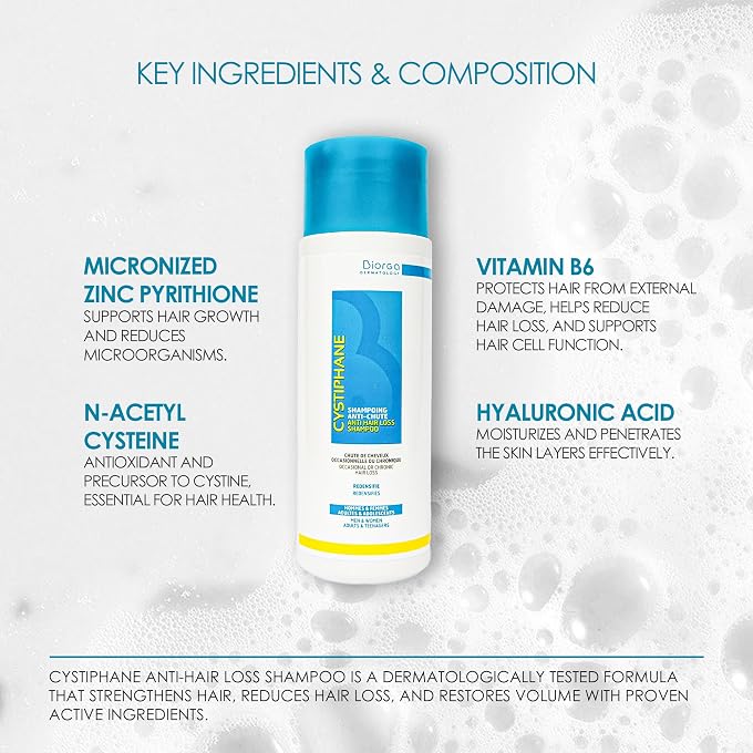 Biorga Cystiphane Anti-Hair Loss Shampoo 200 ml - Image 3