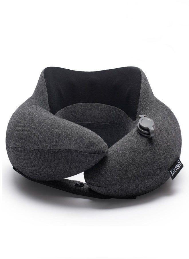Keemall Inflatable Neck Pillow, Premium Travel Neck Pillow for Airplane Headrest Sleep - 3rd Generation, Double Comfort Plane Pillow for Long Flight - Image 1