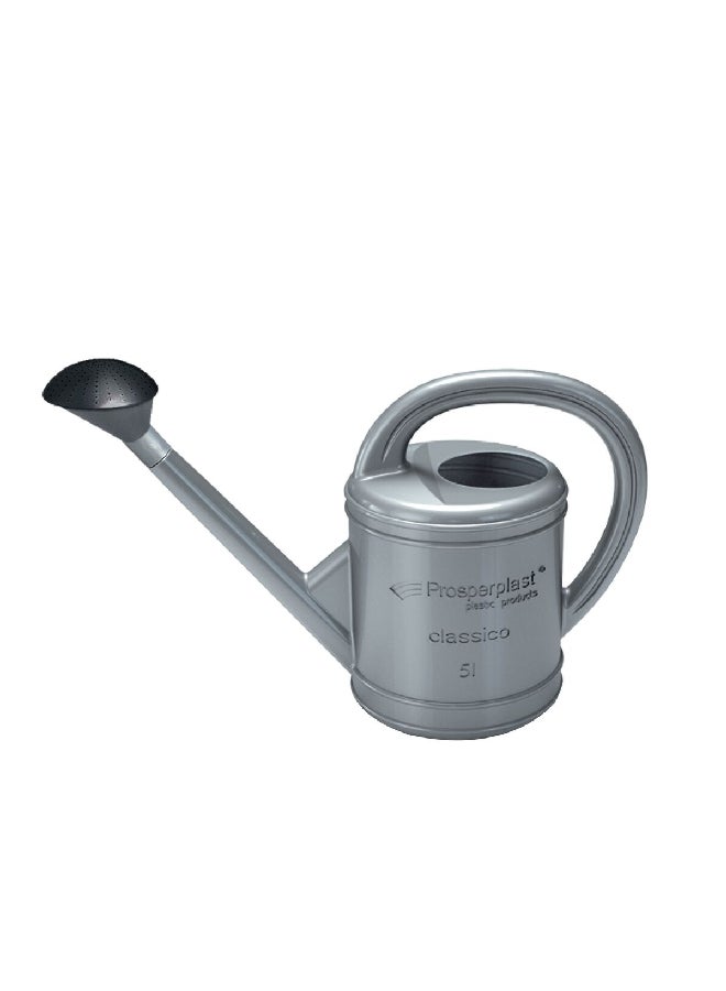 بروسبير بلاست IKCL05-B68M كلاسيكو إبريق سقاية النباتات عالي الجودة فضي 5 لتر - Image 1