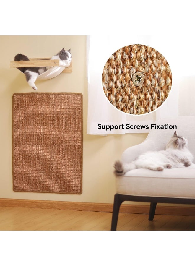 Mumoo Bear Cat Scratching Mat, 60x40 cm Natural Sisal Cat Scratch Mat, Horizontal Cat Floor Scratching Board, Protect Furniture and Sofas - Image 4