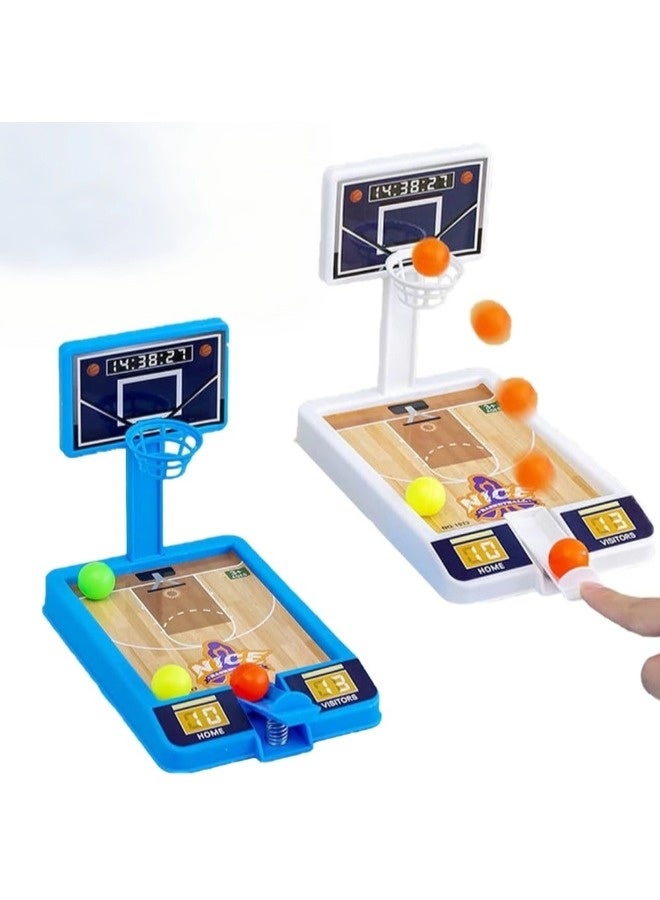 لعبة كرة السلة على الطاولة 2 قطعة، هدايا حفلات كرة السلة، ألعاب مكتبية للبالغين لتخفيف التوتر، أفكار هدايا كرة السلة جوائز صفية للأطفال الأولاد والبنات - Image 1