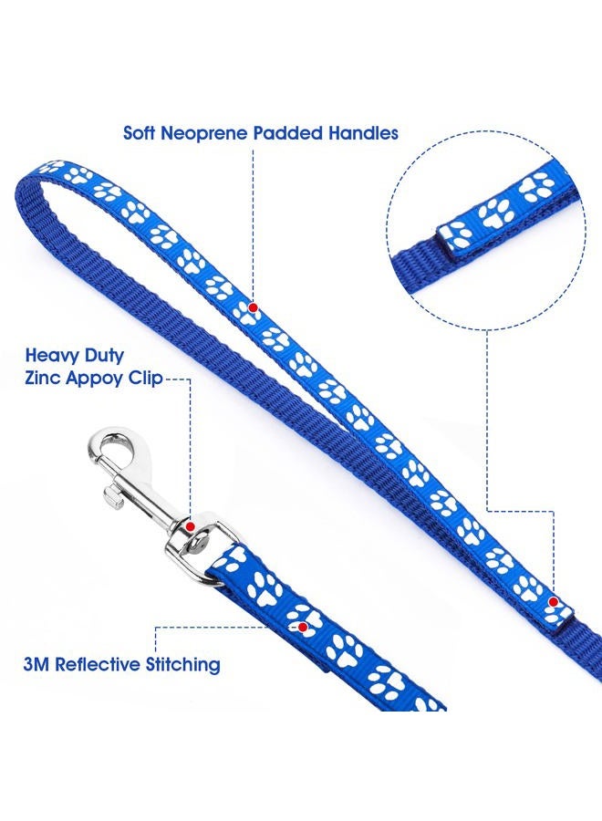 Molain Dog Puppy Pet Cat Kitten Collar and Leash Set, Adjustable Pet Dog Car Collar with Leash, Durable Training Rope Quick Release Clip Buckle Collar for Small Dog Cat Puppies Kittens - Image 3