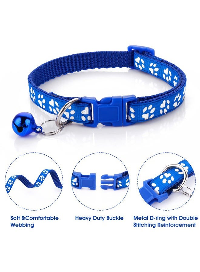 Molain Dog Puppy Pet Cat Kitten Collar and Leash Set, Adjustable Pet Dog Car Collar with Leash, Durable Training Rope Quick Release Clip Buckle Collar for Small Dog Cat Puppies Kittens - Image 2