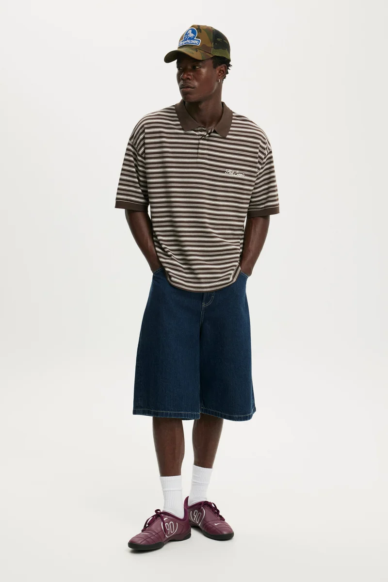 كوتون اون Box Fit Short Sleeve Polo