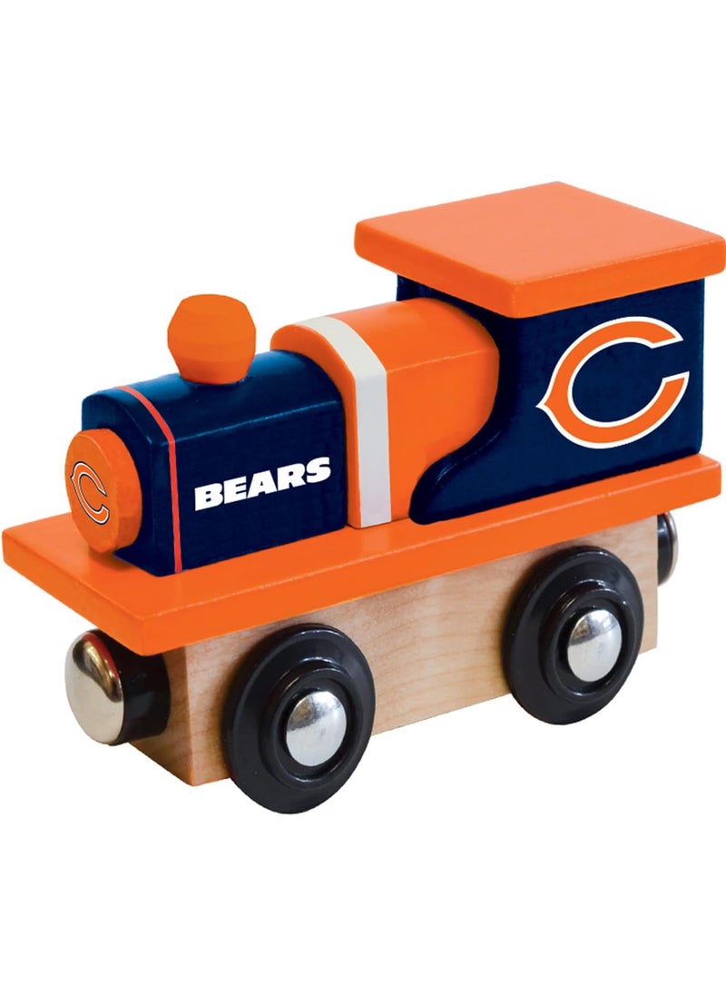 MasterPieces MasterPieces Wood Train Engine  NFL Chicago Bears  Officially Licensed Toddler  Kids Toy Black  - Image 1